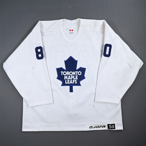 Nik Antropov - Toronto Maple Leafs - White Practice-Worn Jersey