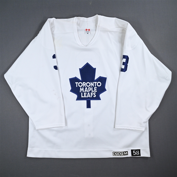 Wade Belak - Toronto Maple Leafs - White Practice-Worn Jersey