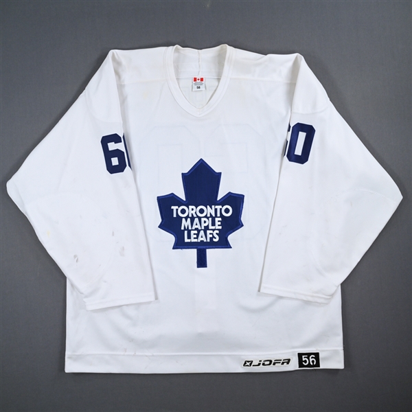 Alex Berry - Toronto Maple Leafs - White Practice-Worn Jersey