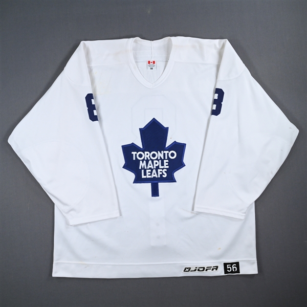 Carlo Colaiacovo - Toronto Maple Leafs - White Practice-Worn Jersey