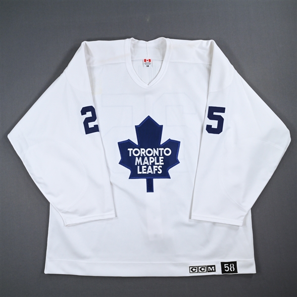 Hal Gill - Toronto Maple Leafs - White Practice-Worn Jersey