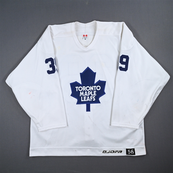 Travis Green - Toronto Maple Leafs - White Practice-Worn Jersey