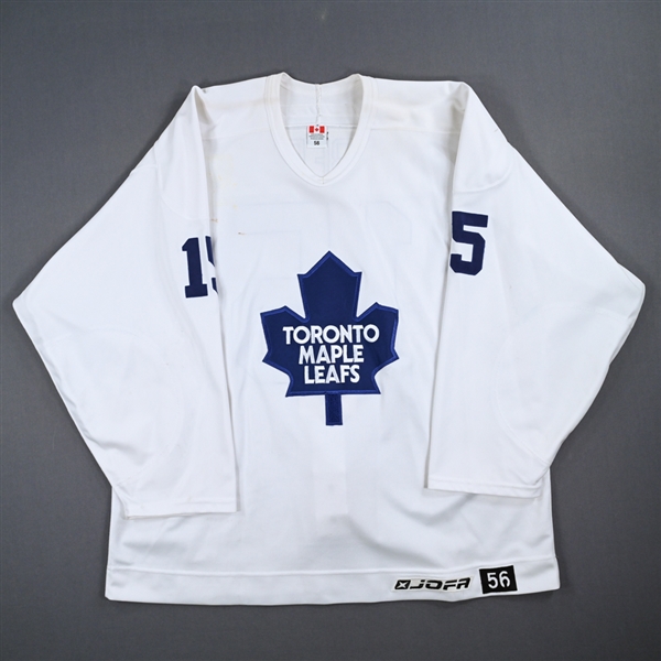 Tomas Kaberle - Toronto Maple Leafs - White Practice-Worn Jersey