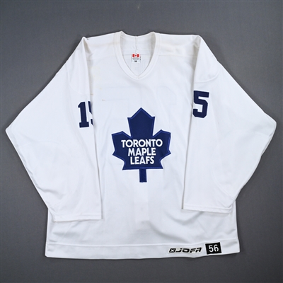 Tomas Kaberle - Toronto Maple Leafs - White Practice-Worn Jersey