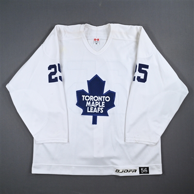 Alexander Khavanov - Toronto Maple Leafs - White Practice-Worn Jersey