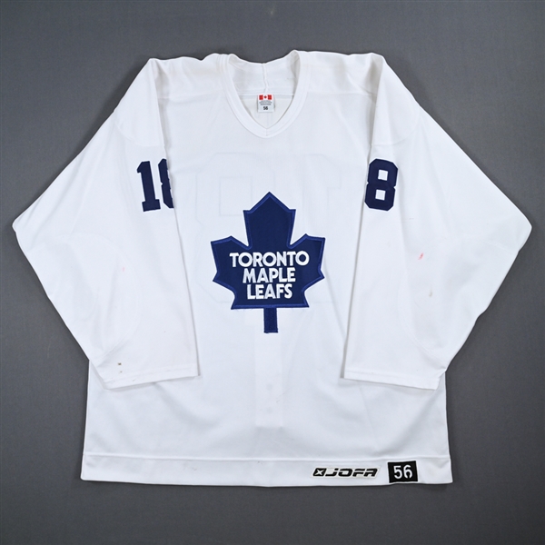 Chad Kilger - Toronto Maple Leafs - White Practice-Worn Jersey