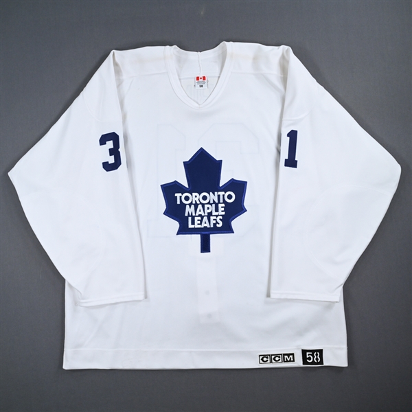 Pavel Kubina - Toronto Maple Leafs - White Practice-Worn Jersey