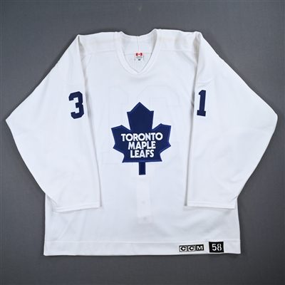 Pavel Kubina - Toronto Maple Leafs - White Practice-Worn Jersey