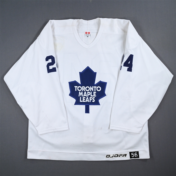 Bryan McCabe - Toronto Maple Leafs - White Practice-Worn Jersey