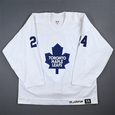 Bryan McCabe - Toronto Maple Leafs - White Practice-Worn Jersey