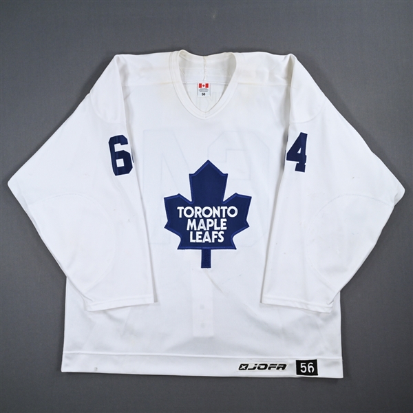 Juraj Mikus - Toronto Maple Leafs - White Practice-Worn Jersey