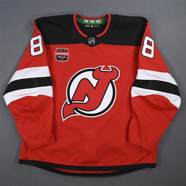 Kevin Bahl - Game-Worn Red w/ Sergei Brylin Ring of Honor Night Patch Jersey - January 20, 2024
