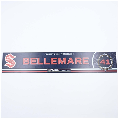 Pierre-Edouard Bellemare - 2024 Winter Classic Locker Room Nameplate