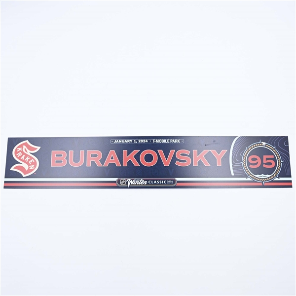 Andre Burakovsky - 2024 Winter Classic Locker Room Nameplate