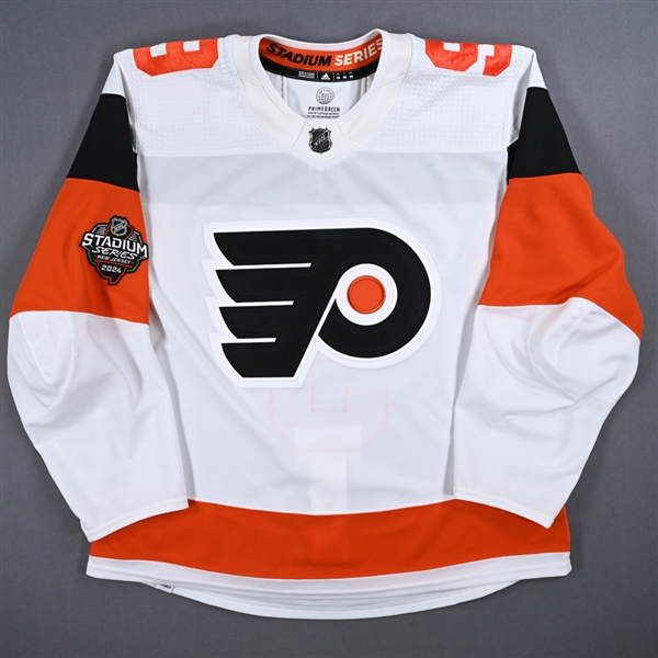 Jamie Drysdale - White Photo Shoot-Worn Jersey - 2024 Stadium Series