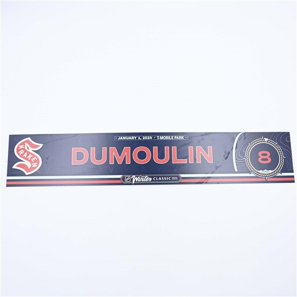 Brian Dumoulin - 2024 Winter Classic Locker Room Nameplate