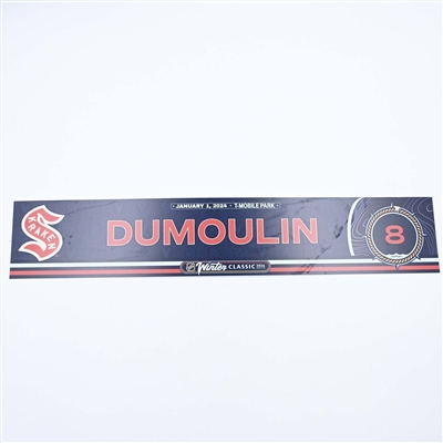 Brian Dumoulin - 2024 Winter Classic Locker Room Nameplate