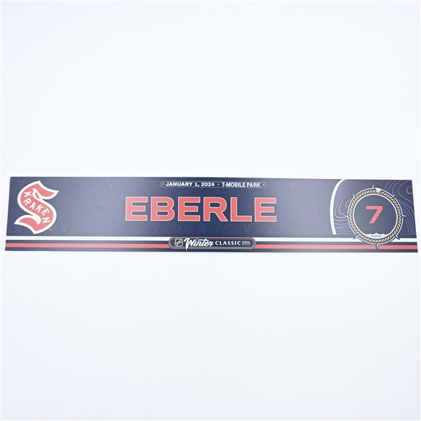 Jordan Eberle - 2024 Winter Classic Locker Room Nameplate