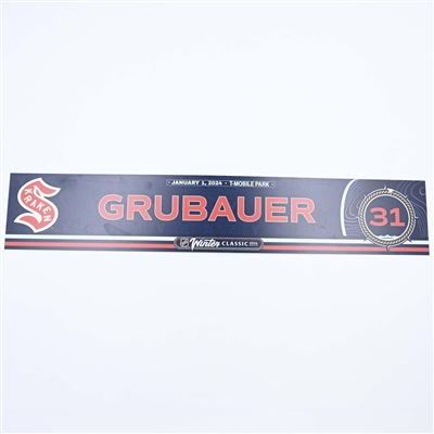 Philipp Grubauer - 2024 Winter Classic Locker Room Nameplate