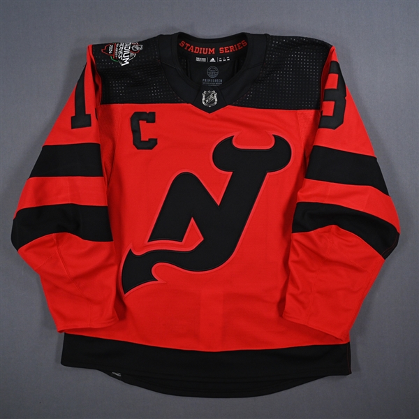 Nico Hischier - Red w/C Photo Shoot Jersey - 2024 Stadium Series