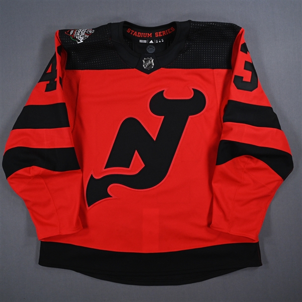 Luke Hughes - Red Photo Shoot Jersey - 2024 Stadium Series