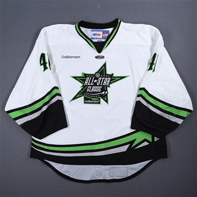 Peyton Jones - 2024 ECHL All-Star Classic - Game-Worn White Jersey - Second Period - Autographed