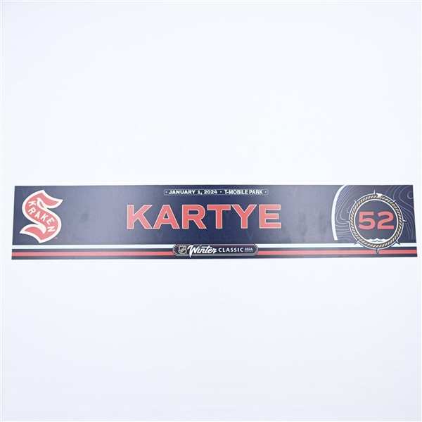 Ty Kartye - 2024 Winter Classic Locker Room Nameplate