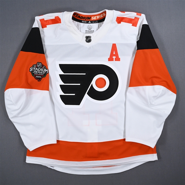 Travis Konecny - White w/A Photo Shoot-Worn Jersey - 2024 Stadium Series