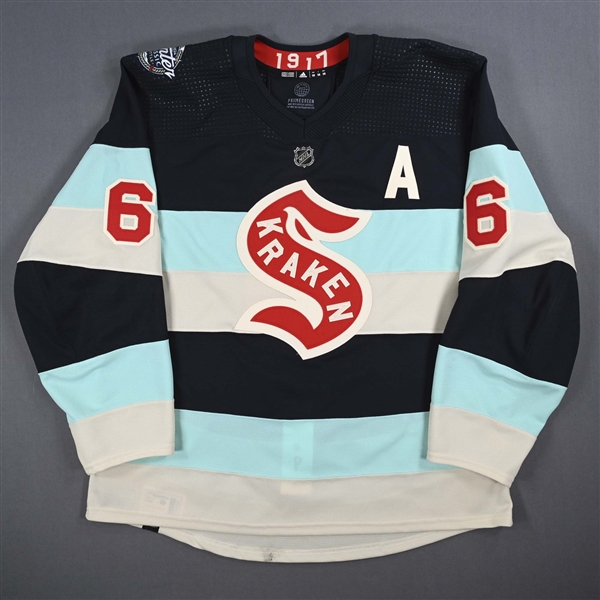 Adam Larsson - Navy Photo Shoot-Worn Jersey w/A - 2024 Winter Classic Photo Shoot