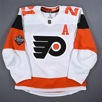 Scott Laughton - White w/A Photo Shoot-Worn Jersey - 2024 Stadium Series