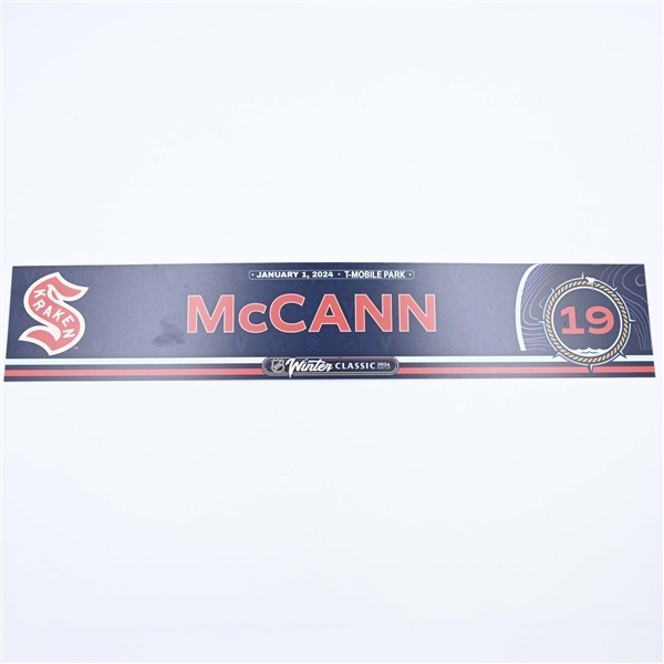 Jared McCann - 2024 Winter Classic Locker Room Nameplate