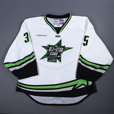 Thomas Milic - 2024 ECHL All-Star Classic - Game-Worn White Jersey - Second Period - Autographed