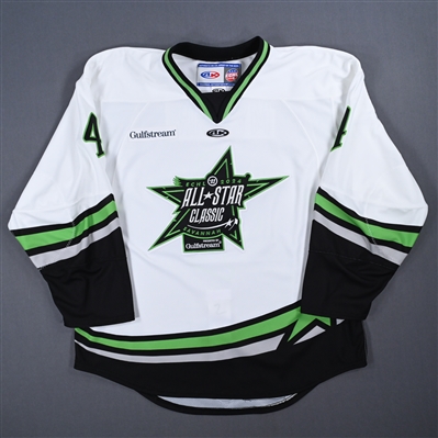 Kris Myllari - 2024 ECHL All-Star Classic - Game-Issued White Jersey - Second Period 
