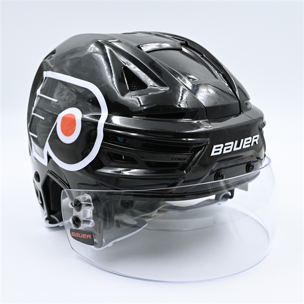 Egor Zamula - Black, Bauer Helmet w/ Bauer Shield - Worn Feb. 17, 2024 - 2024 Stadium Series