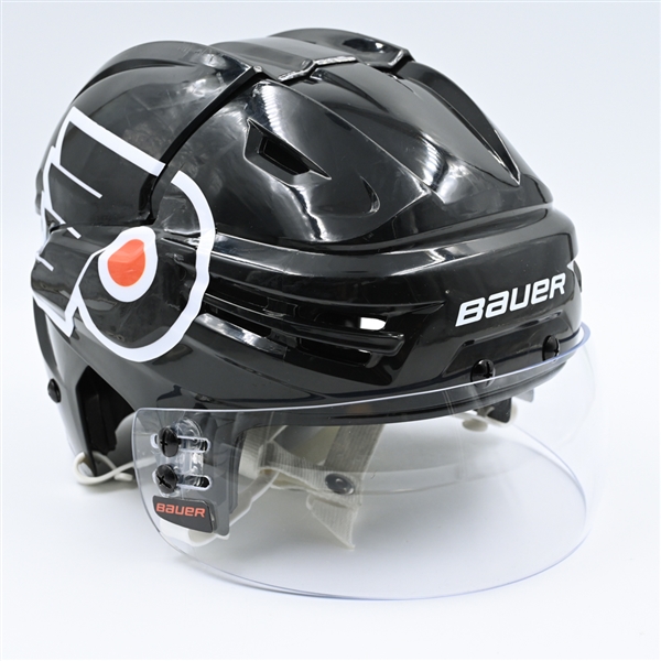 Cam York - Black, Bauer Helmet w/ Bauer Shield - Worn Feb. 17, 2024 - 2024 Stadium Series