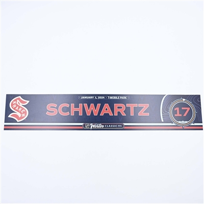 Jayden Schwartz - 2024 Winter Classic Locker Room Nameplate