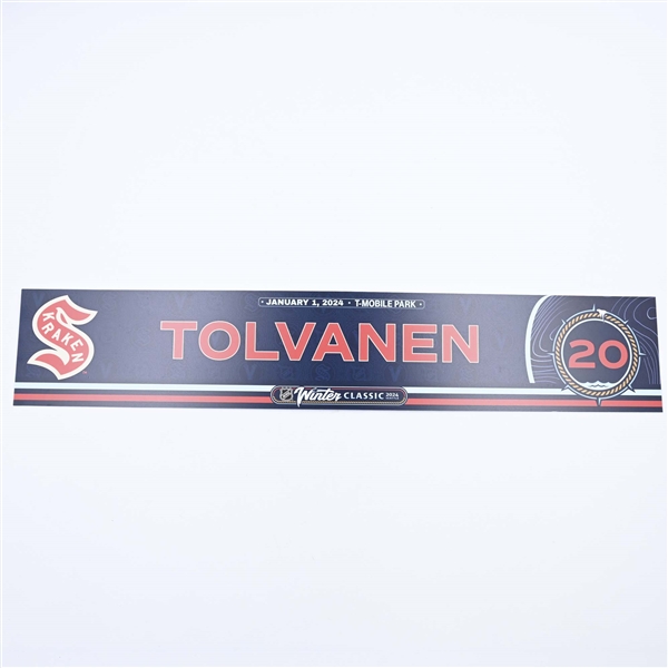 Eeli Tolvanen - 2024 Winter Classic Locker Room Nameplate