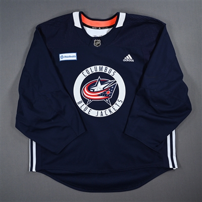 Catalog 2023 24 Columbus Blue Jackets Practice Jersey Auction Ends 1 30 2024