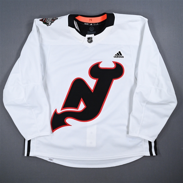 Nathan Bastian - White Practice-Worn Jersey - 2024 Stadium Series