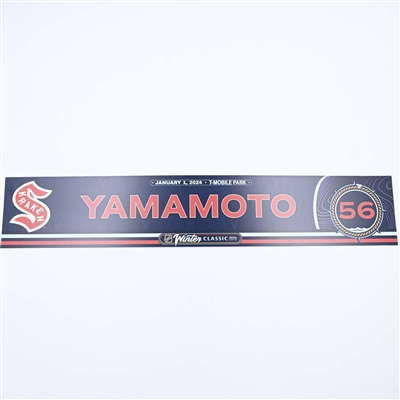 Kailer Yamamoto - 2024 Winter Classic Locker Room Nameplate