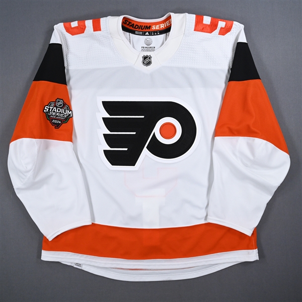 Egor Zamula - White Photo Shoot-Worn Jersey - 2024 Stadium Series