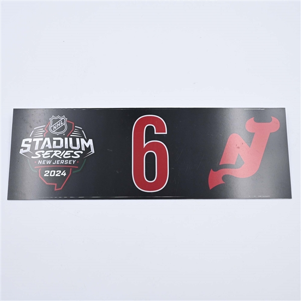 John Marino - 2024 Stadium Series Dressing Room Nameplate