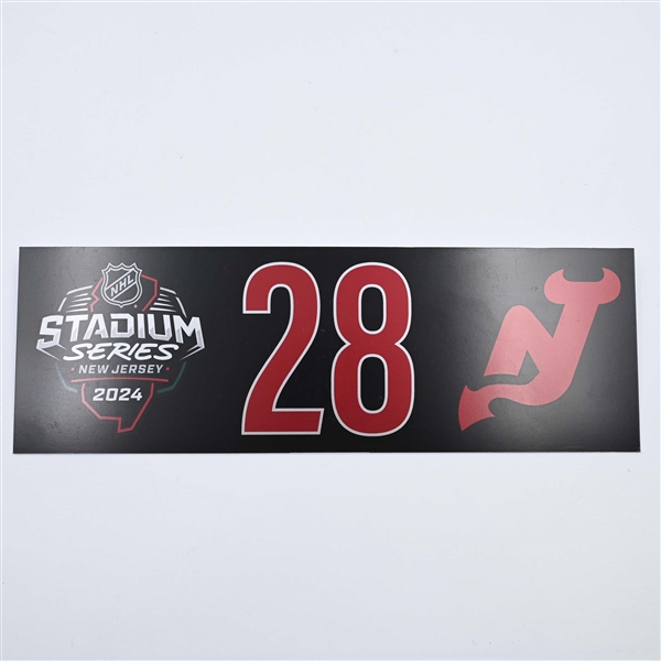 Timo Meier - 2024 Stadium Series Dressing Room Nameplate