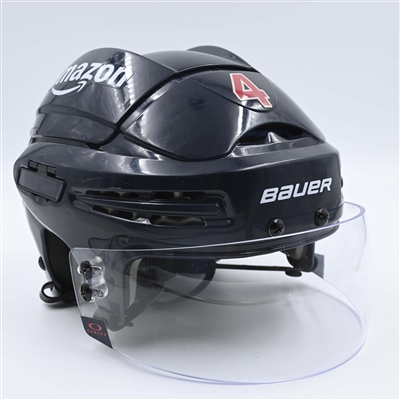Justin Schultz - Navy, Bauer Helmet w/ Oakley Shield - Worn in 2024 Winter Classic, and on Feb. 24, 2024, Mar. 21, 2024 and Mar. 24, 2024