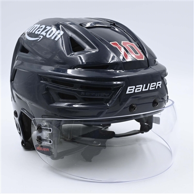 Matty Beniers - Navy, Bauer Helmet w/ Bauer Shield - Worn in 2024 Winter Classic, and on Feb. 24, 2024, Mar. 21, 2024 and Mar. 24, 2024