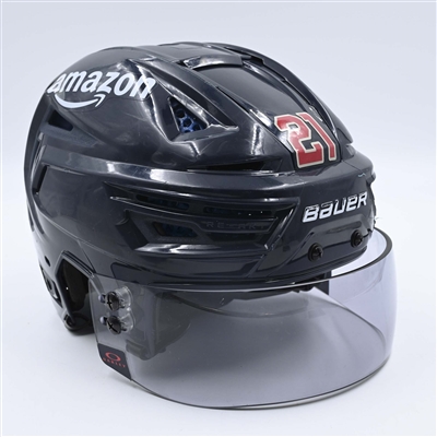 Alexander Wennberg - Navy, Bauer Helmet w/ Oakley Shield - Worn in 2024 Winter Classic, and on Feb. 24, 2024
