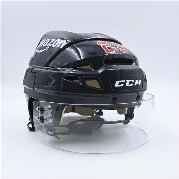 Vince Dunn - Navy, CCM Helmet w/ Shield - Worn in 2024 Winter Classic, and on Feb. 24, 2024