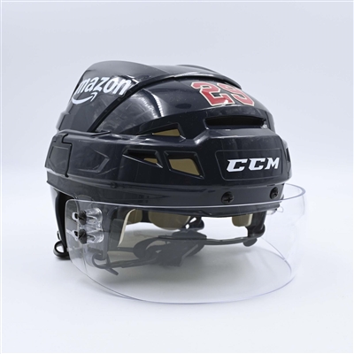 Vince Dunn - Navy, CCM Helmet w/ Shield - Worn in 2024 Winter Classic, and on Feb. 24, 2024