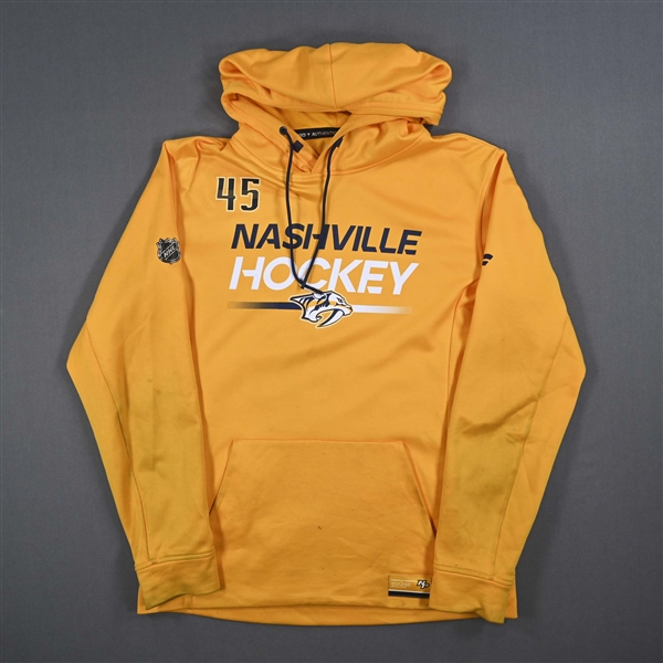 Alexandre Carrier - Hoodie Issued by the Nashville Predators - 2023-24 NHL Season