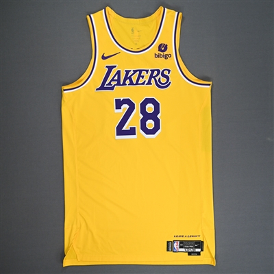 Rui Hachimura -  Los Angeles Lakers - Game-Worn Icon Edition Jersey - Western Conference First Round - Games 2, 3 & 5 - 2024 NBA Playoffs